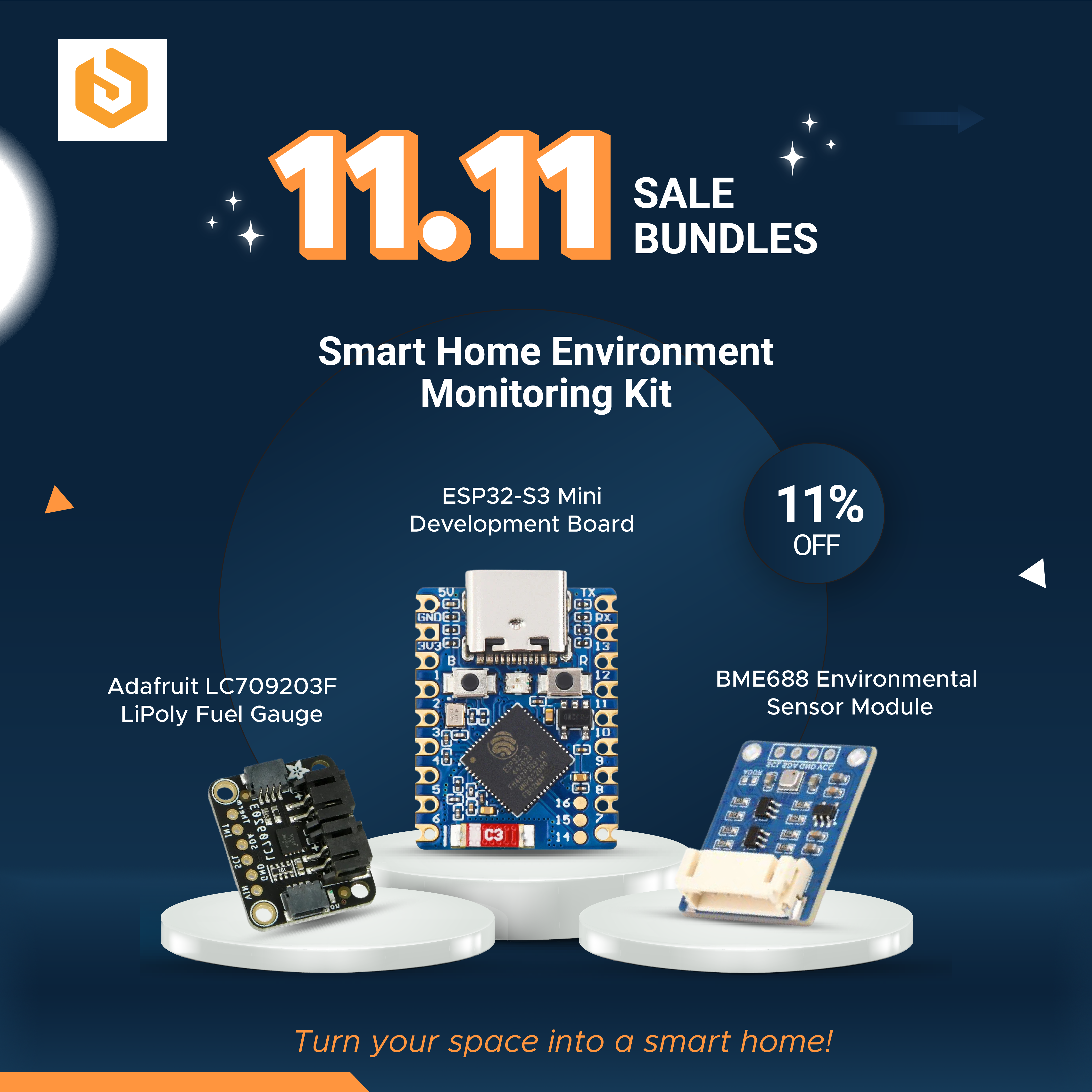 Smart Home Environment Monitoring Kit